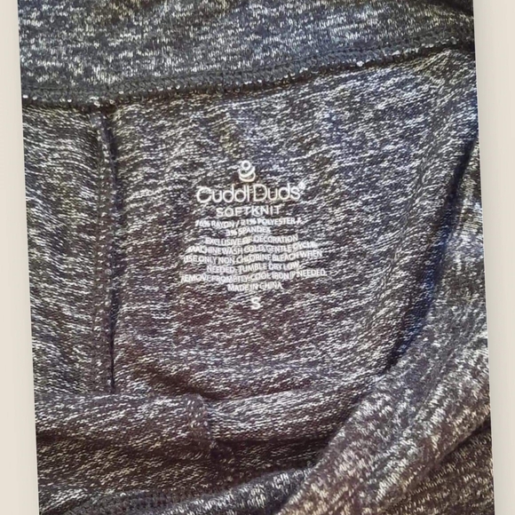 Cuddl Duds legging.size S .Color black/Gray - Picture 4 of 4